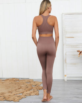 Seamless leggings, light brown